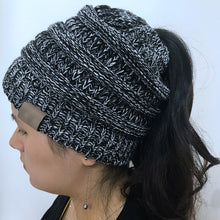 Load image into Gallery viewer, Winter Warm Ponytail Beanie