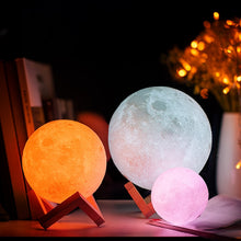 Load image into Gallery viewer, Rechargeable Moon Lamp