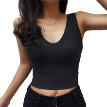 Load image into Gallery viewer, Sexy 2 In one Push Up Sports Bra Tube Top