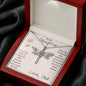 To My Daughter Dragonfly Necklace From Dad