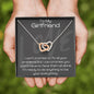To My Girlfriend Two Hearts Necklace, Gift for Girlfriend, Gift for Her, Anniversary Gift, Birthday Gift for Her, Love Necklace, I Love You