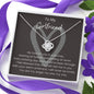 To My Girlfriend Love Knot Necklace Love Is A Journey
