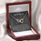To My Girlfriend Two Hearts Necklace, Gift for Girlfriend, Gift for Her, Anniversary Gift, Birthday Gift for Her, Love Necklace, I Love You