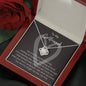 To My Girlfriend Love Knot Necklace Love Is A Journey
