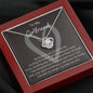 To My Girlfriend Love Knot Necklace Love Is A Journey