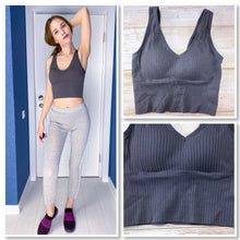 Load image into Gallery viewer, Sexy 2 In one Push Up Sports Bra Tube Top