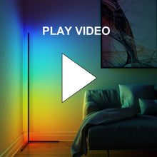 Load and play video in Gallery viewer, Modern LED Corner Floor Lamp