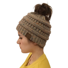 Load image into Gallery viewer, Winter Warm Ponytail Beanie
