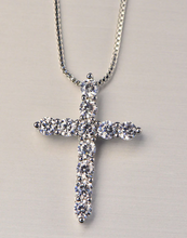 Load image into Gallery viewer, CZ Crystal Cross Pendant &amp; Necklace
