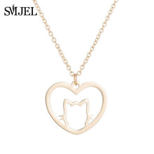 Load image into Gallery viewer, Cat Heart Necklace
