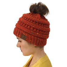 Load image into Gallery viewer, Winter Warm Ponytail Beanie
