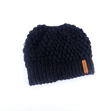 Load image into Gallery viewer, Winter Loose Knitted Women&#39;s Ponytail Beanie
