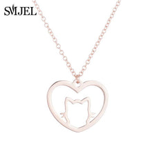 Load image into Gallery viewer, Cat Heart Necklace
