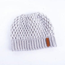 Load image into Gallery viewer, Winter Loose Knitted Women&#39;s Ponytail Beanie
