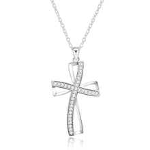 Load image into Gallery viewer, CZ Crystal Cross Pendant &amp; Necklace
