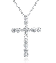 Load image into Gallery viewer, CZ Crystal Cross Pendant &amp; Necklace
